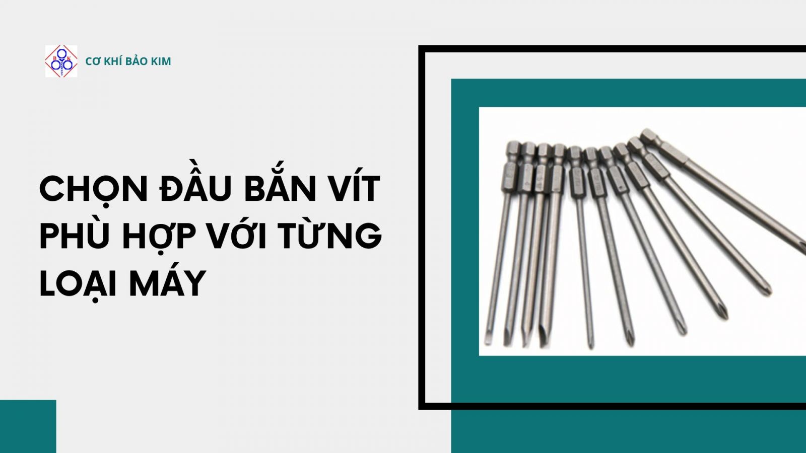 Chọn đầu bắn vít phù hợp với từng loại máy