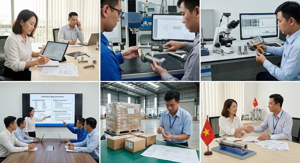 Quy trình lựa chọn và đặt mua vật tư kim khí