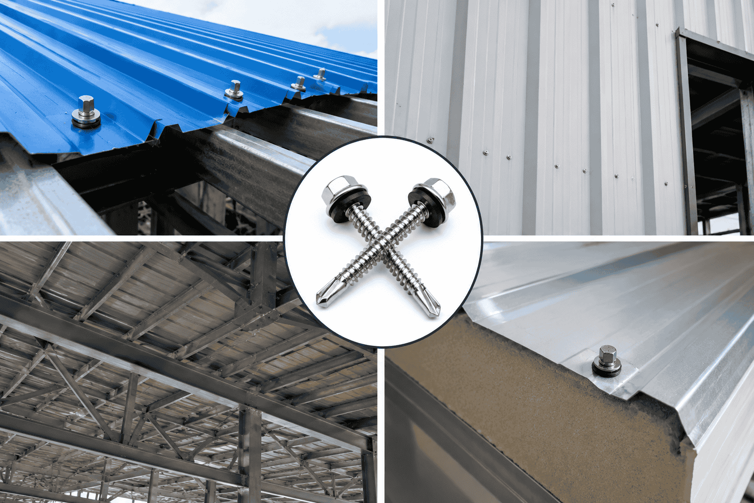 Ứng dụng của vít tôn 6.3x10cm inox 410