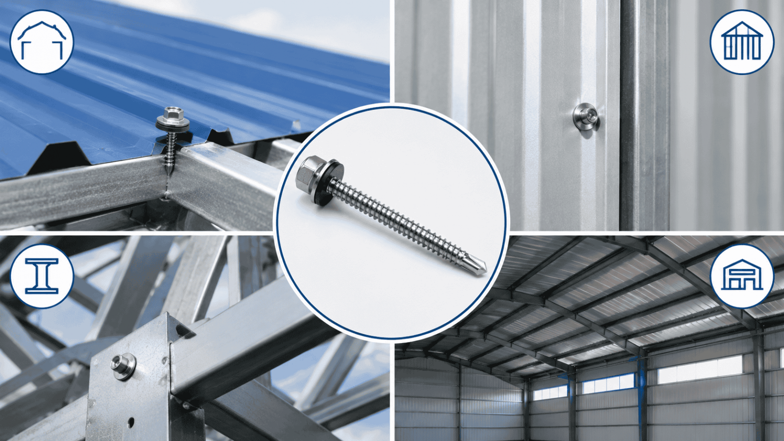 Ứng dụng của vít tôn inox 6.3x120